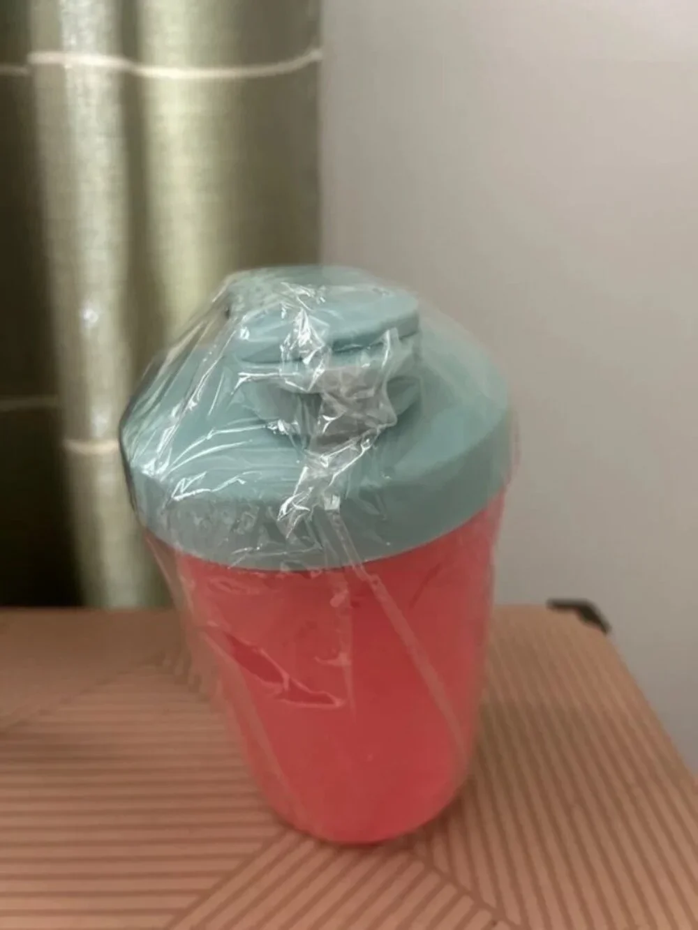 Alani Nu Shaker Bottle Coral and Blue